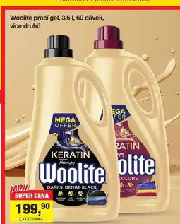 Šlak Woolite prací gel, 3,6 l, 60 dávek, více druhů nabídka