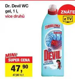 Šlak Dr. Devil WC gel, 1l nabídka