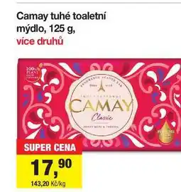 Šlak Camay tuhé toaletní mýdlo, 125 g, více druhů nabídka