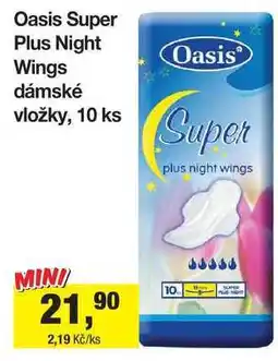 Šlak Oasis Super Plus Night Wings dámské vložky, 10 ks nabídka