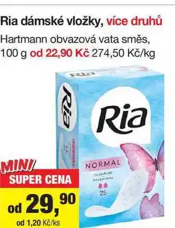 Šlak Ria dámské vložky, více druhů nabídka
