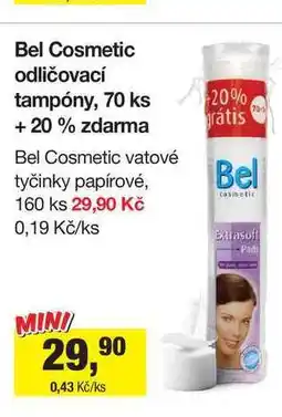 Šlak Bel Cosmetic odličovací tampóny, 70 ks + 20% zdarma nabídka