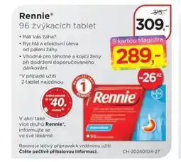 Magistra lékárny Rennie nabídka