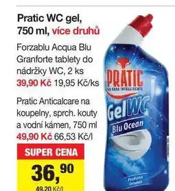 Šlak Pratic WC gel, 750 ml, více druhů nabídka