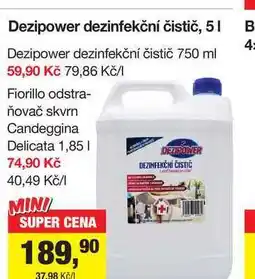Šlak Dezipower dezinfekční čistič, 5l nabídka