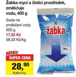 Šlak Žabka mycí a čistící prostředek, změkčuje vodu, 400 g nabídka