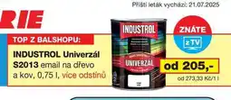Ráj drogerie INDUSTROL Univerzál S2013 email na dřevo a kov, 0,75 I, více odstínů nabídka