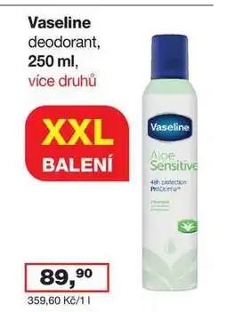 Ráj drogerie Vaseline deodorant, 250 ml nabídka