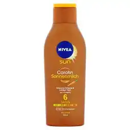 Ráj drogerie Nivea Sun Mléko na opalování s karotenem OF 6 200ml nabídka