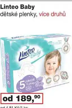 Ráj drogerie Linteo Baby dětské plenky, více druhů nabídka