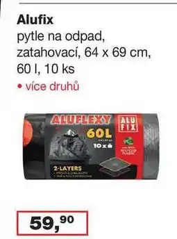 Ráj drogerie Alufix pytle na odpad, zatahovací, 64x69cm, 60l, 10ks nabídka
