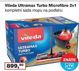 Ráj drogerie Vileda Ultramax Turbo Microfibre 2v1 kompletní sada mopu na podlahu nabídka