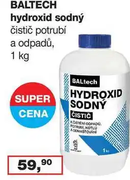 Ráj drogerie BALTECH hydroxid sodný čistič potrubí a odpadů, 1 kg nabídka