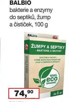 Ráj drogerie BALBIO bakterie a enzymy do septiků, žump a čističek, 100 g nabídka