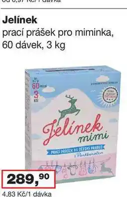 Ráj drogerie Jelínek prací prášek pro miminka, 60 dávek, 3 kg nabídka