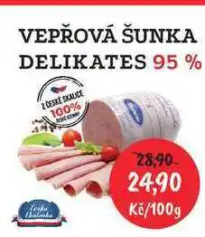 RABBIT řeznictví VEPŘOVÁ ŠUNKA DELIKATES 95 % 100g nabídka