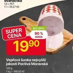 Hruška Vepřová šunka nejvyšší jakosti Poctivá Moravská 100 g nabídka