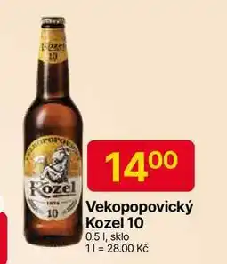 Hruška Velkopopovický Kozel 10° 0.5 l, sklo nabídka