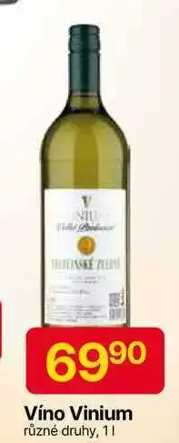 Hruška Víno Vinium různé druhy, 1l nabídka
