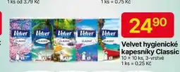 Hruška Velvet hygienické kapesníky Classic 10 x 10 ks, 3-vrstvé nabídka