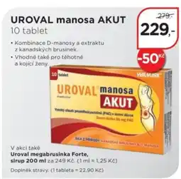 Magistra lékárny UROVAL manosa Akut nabídka