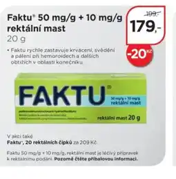 Magistra lékárny FaktuⓇ rektální mast nabídka