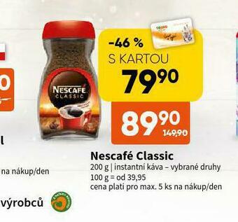 Terno Nescafé classic instantní káva nabídka