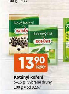 Terno Kotýnyi koření nabídka
