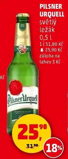 Penny Market Pilsner Urquell světlý ležák nabídka