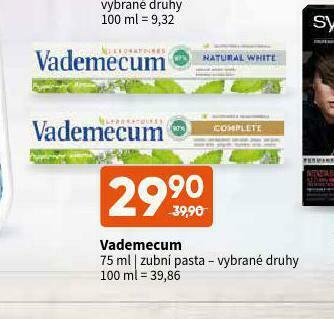 Terno Vademecum zubní pasta nabídka