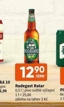 Terno Pivo radegast ratar nabídka