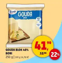 Penny Market GOUDA BLOK 48% BONI nabídka