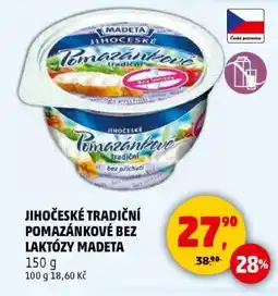 Penny Market JIHOČESKÉ TRADIČNÍ POMAZÁNKOVÉ BEZ LAKTÓZY MADETA nabídka