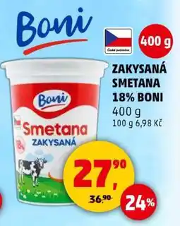 Penny Market ZAKYSANÁ SMETANA 18% BONI nabídka
