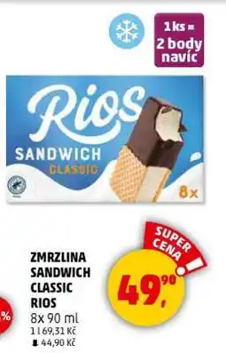 Penny Market ZMRZLINA SANDWICH CLASSIC RIOS nabídka