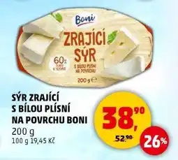 Penny Market SÝR ZRAJÍCÍ S BÍLOU PLÍSNÍ NA POVRCHU BONI nabídka