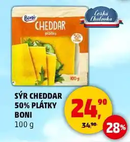 Penny Market SÝR CHEDDAR 50% PLÁTKY BONI nabídka