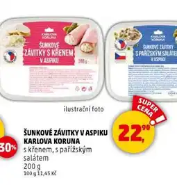 Penny Market Šunkové závitky v aspiku Karlova Koruna nabídka