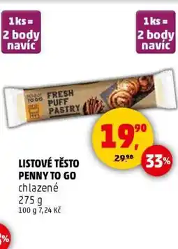 Penny Market LISTOVÉ TĚSTO PENNY TO GO nabídka