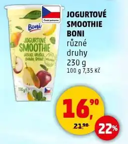 Penny Market JOGURTOVÉ SMOOTHIE BONI nabídka