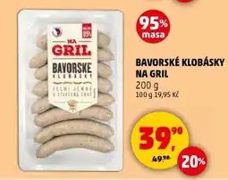 Penny Market BAVORSKÉ KLOBÁSKY NA GRIL nabídka