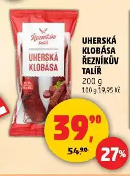 Penny Market UHERSKÁ KLOBÁSA ŘEZNÍKŮV TALÍŘ nabídka