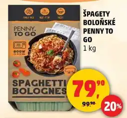 Penny Market Špagety boloňské Penny To Go nabídka