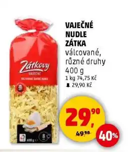 Penny Market VAJEČNÉ NUDLE ZÁTKA nabídka