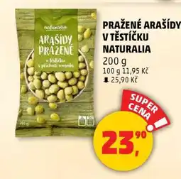 Penny Market PRAŽENÉ ARAŠÍDY V TĚSTÍČKU NATURALIA nabídka