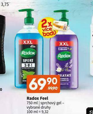 Terno Radox feel sprchový gel nabídka
