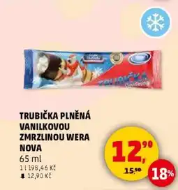 Penny Market TRUBIČKA PLNĚNÁ VANILKOVOU ZMRZLINOU WERA NOVA nabídka