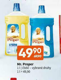 Terno Mr. proper čistič nabídka