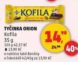 Penny Market TYČINKA ORION KOFILA nabídka