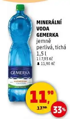 Penny Market MINERÁLNÍ VODA GEMERKA nabídka